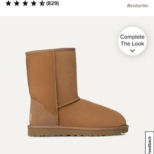 UGG Classic Short II Chestnut Boots size 8 women’s